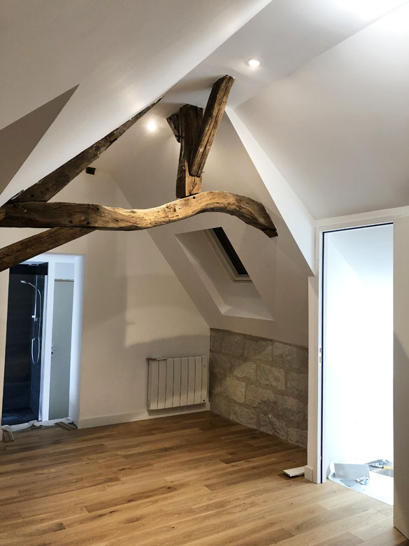 Rénovation d'une ancienne extension à Feneu (49)