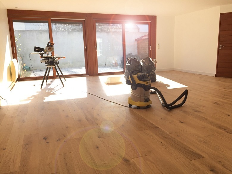 Chantier Plâtrerie et pose de sols à Angers (49)